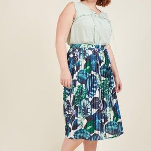 ModCloth Tropical Palm Skirt